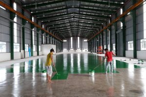 Thi công lớp phủ epoxy
