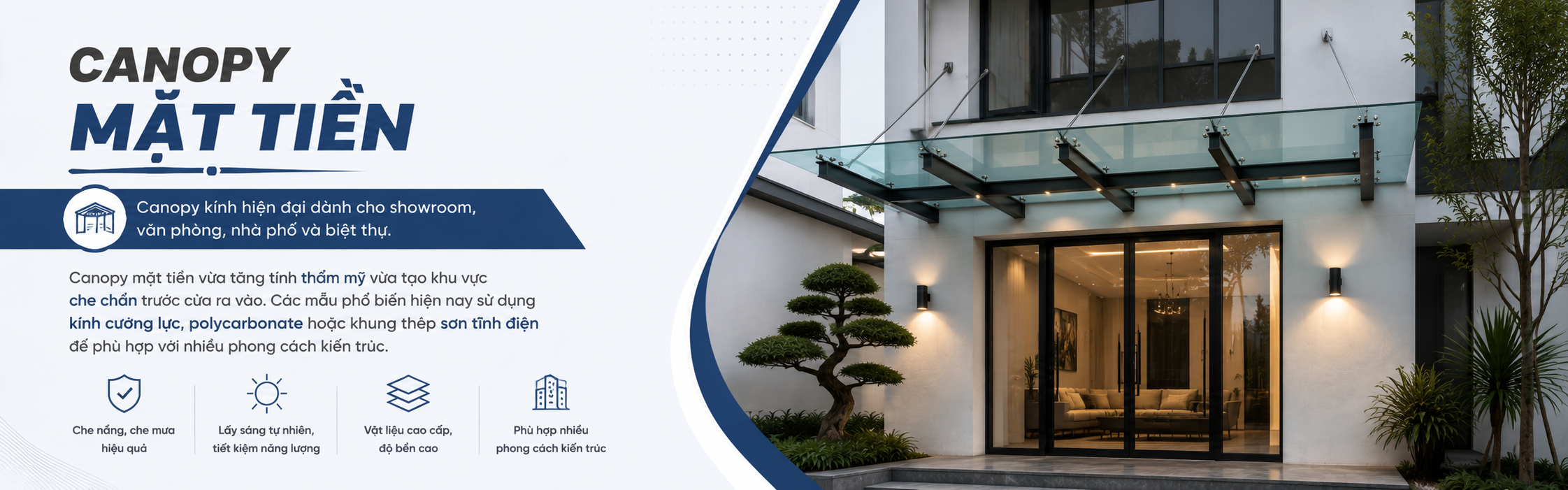 Canopy Mặt Tiền