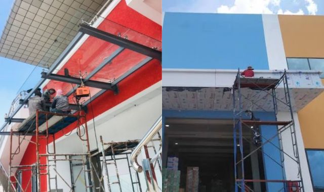 thi công mái che canopy sảnh