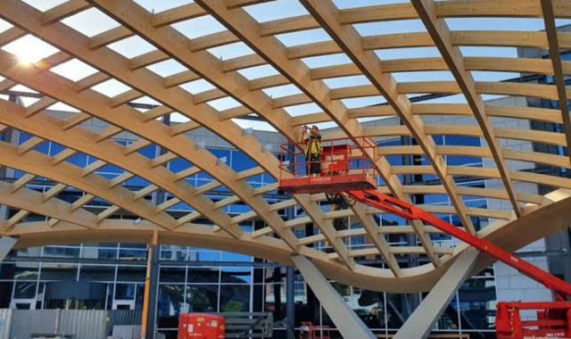 thi công mái che canopy nhà xưởng
