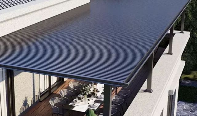Mái hiên canopy alu nhà phố biệt thự