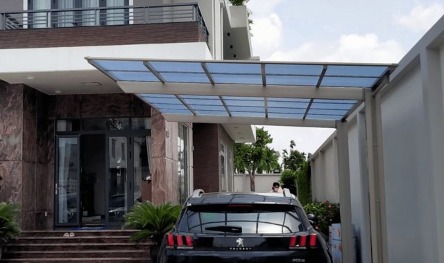 mái canopy bãi xe