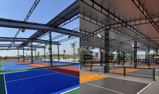 mái canopy sân pickleball giá rẻ