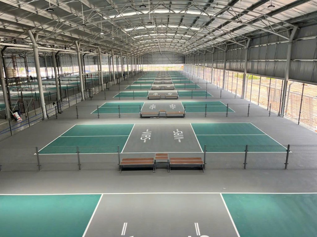 thi công sân pickleball